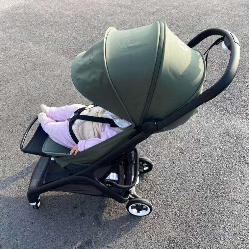 博格步輕便坐躺推車(chē) 小蝴蝶推車(chē) 可登機(jī)嬰兒推車(chē) 鋁合金車(chē)架四輪P Butterfly2代午夜黑