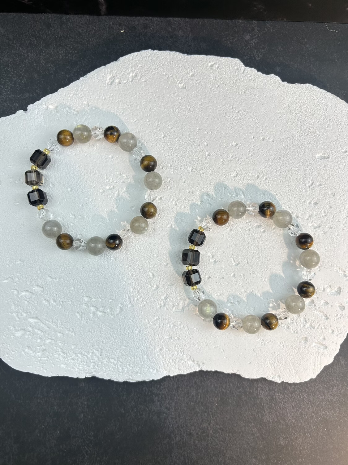 玺云屿XIYUNYU星辰虎眼石水晶手链复古文艺气质首饰五行定制手串 默认