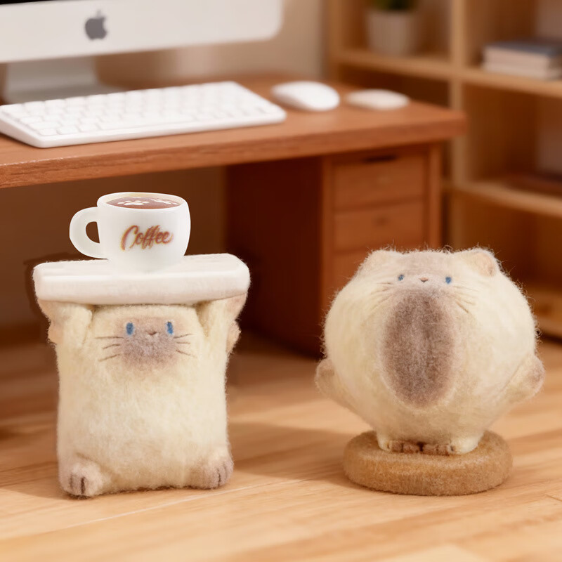 兰比嘟可爱卡通手办猫猫情绪开演盲盒创意桌面摆件装饰生日礼物送女生 猫猫PAI情绪开演盲盒【端盒6个不重复】