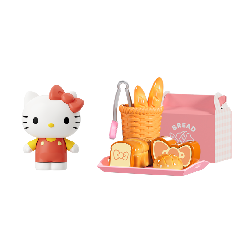 月光社三福同款三丽鸥过家家玩具仿真厨房HelloKitty面包女孩生日礼物