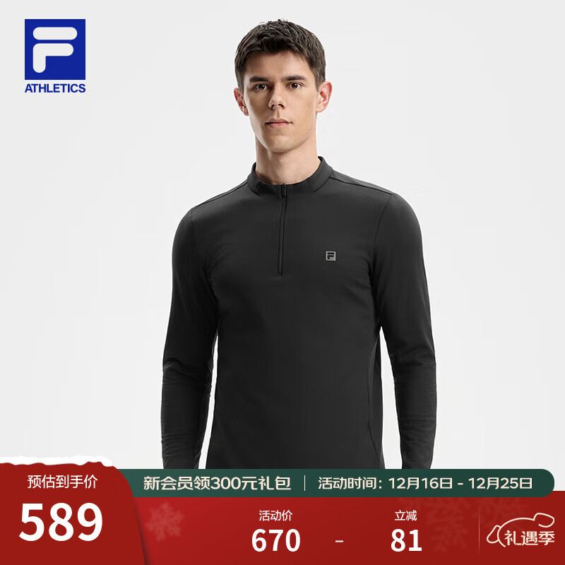 FILA ��ֹٷ�������֯��������25�����¿���˶����޳�Tץ�޴���� ���-BK XL 180/100A/XL 589Ԫ