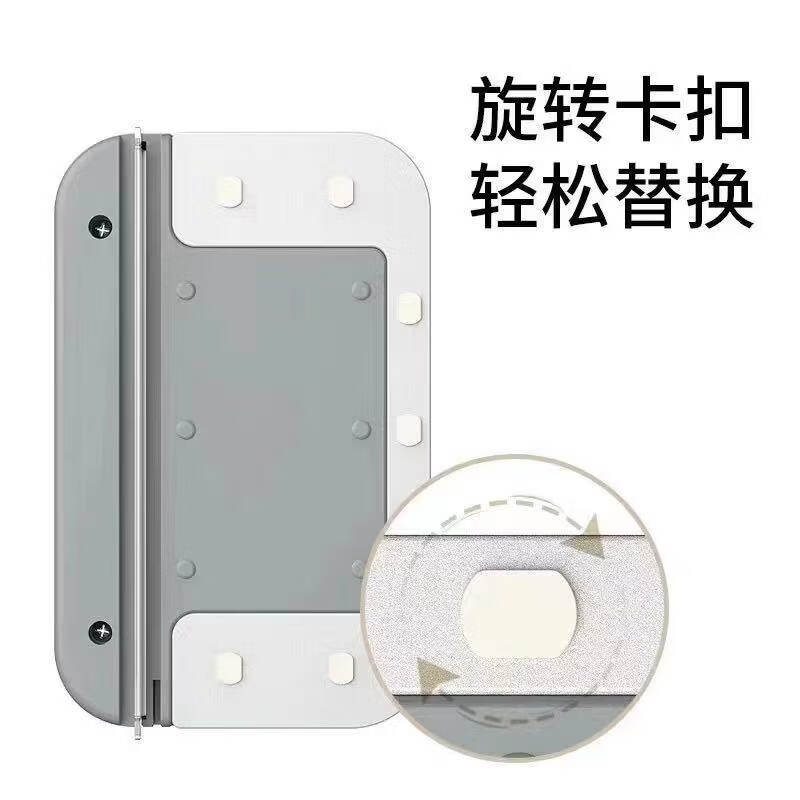 SWSR双面磁吸擦玻璃神器2026新款高层窗外专用家政窗户清洗落地窗 【清洁黑科技/强磁吸】白灰(适合3-10mm厚度)