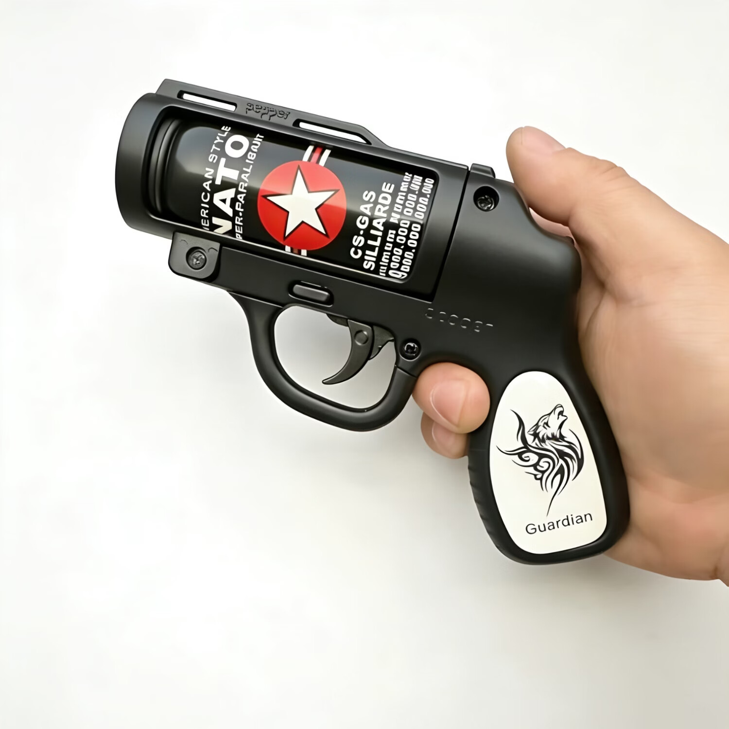 全金属浓缩辣素K29防熊驱狗合法随身户外多功能高强度防护黑科技 黑色金属主机+3大罐+皮套+收纳包