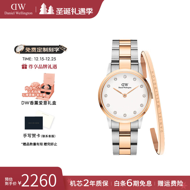 丹尼尔惠灵顿（DanielWellington）dw手表女 星辰满天星女士手表石英欧美腕表 生日礼物送女友 DW0010