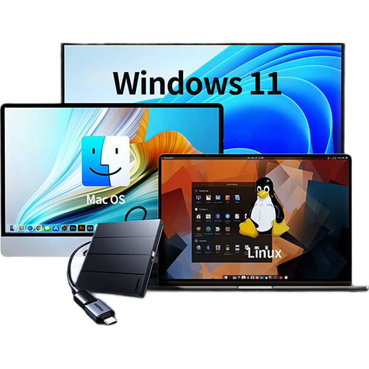 ���� 8���� USB���ù�����¼�� DVD �ƶ����� USB+Type-C˫�� �������弴�� 141.05Ԫ