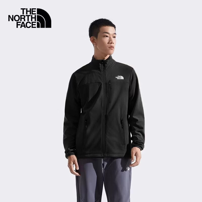 The North Face北面软壳外套男户外防风防泼水立领外套26新品8GVQ 黑色/JK3 L