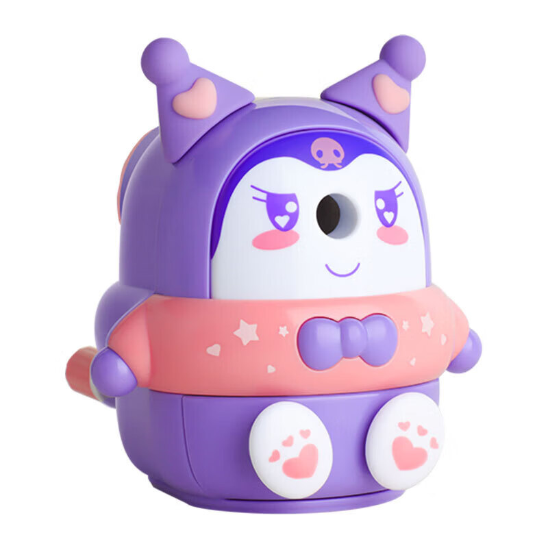 反转【严选好物】库洛米卷笔刀削笔器转笔刀自动进铅削笔刀女孩幼儿园儿童卡通 【粉色】