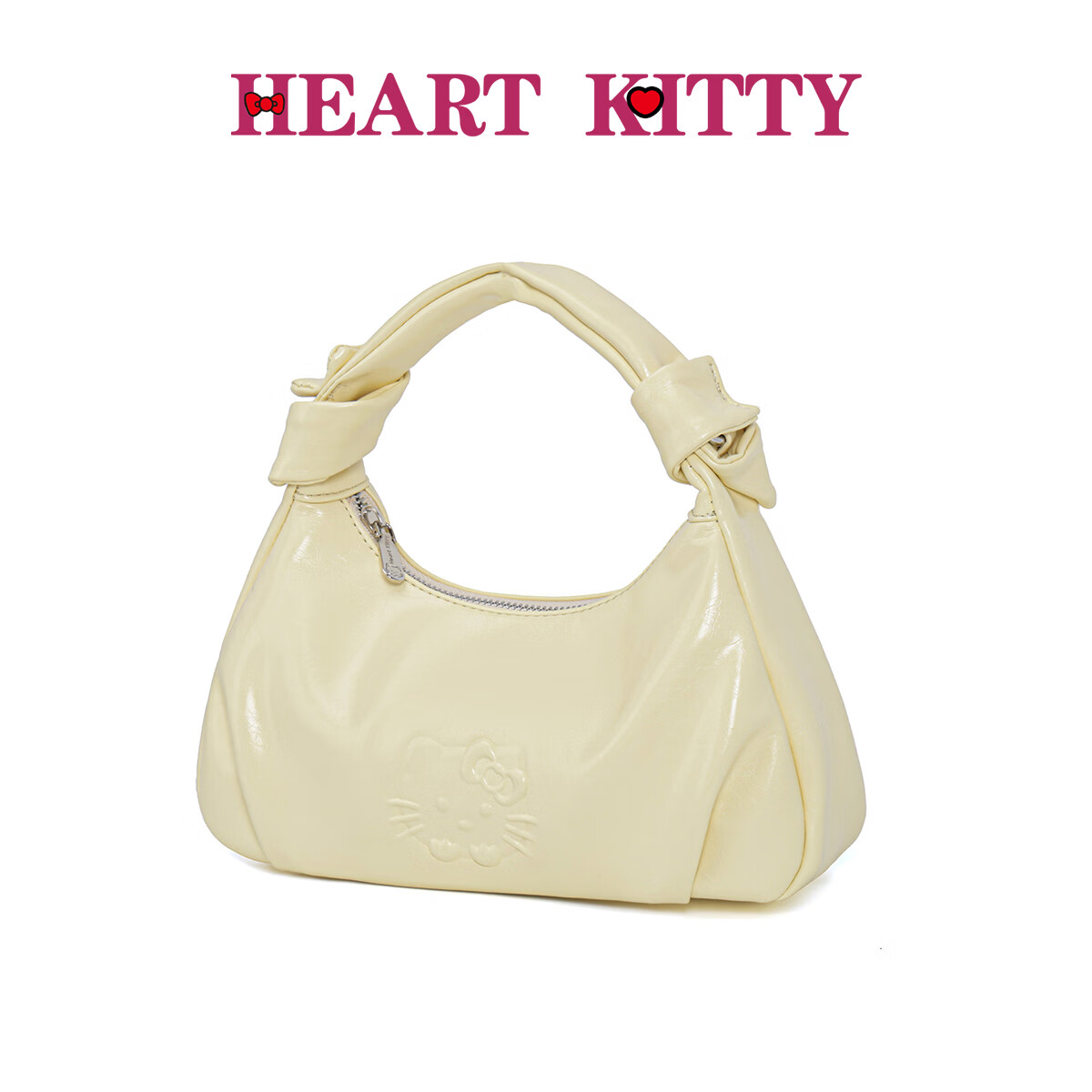 HEART KITTY轻奢时尚小众单肩腋下包女通勤高级质感手提斜挎小包包生日礼物包 6681黄色