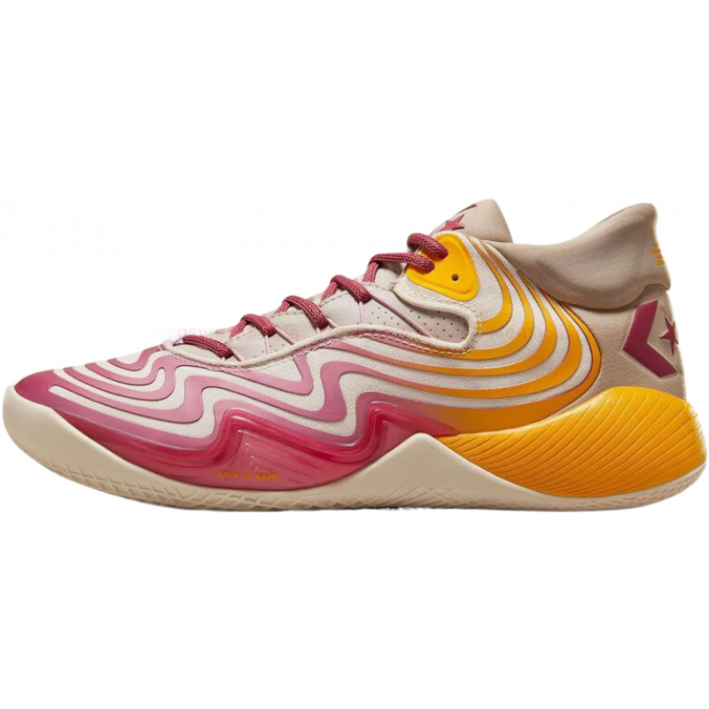 匡威（Converse）ShaiGilgeous-AleanderBBShiftX時尚百搭耐磨透氣低幫籃球鞋男女 紅棕黃 40.5