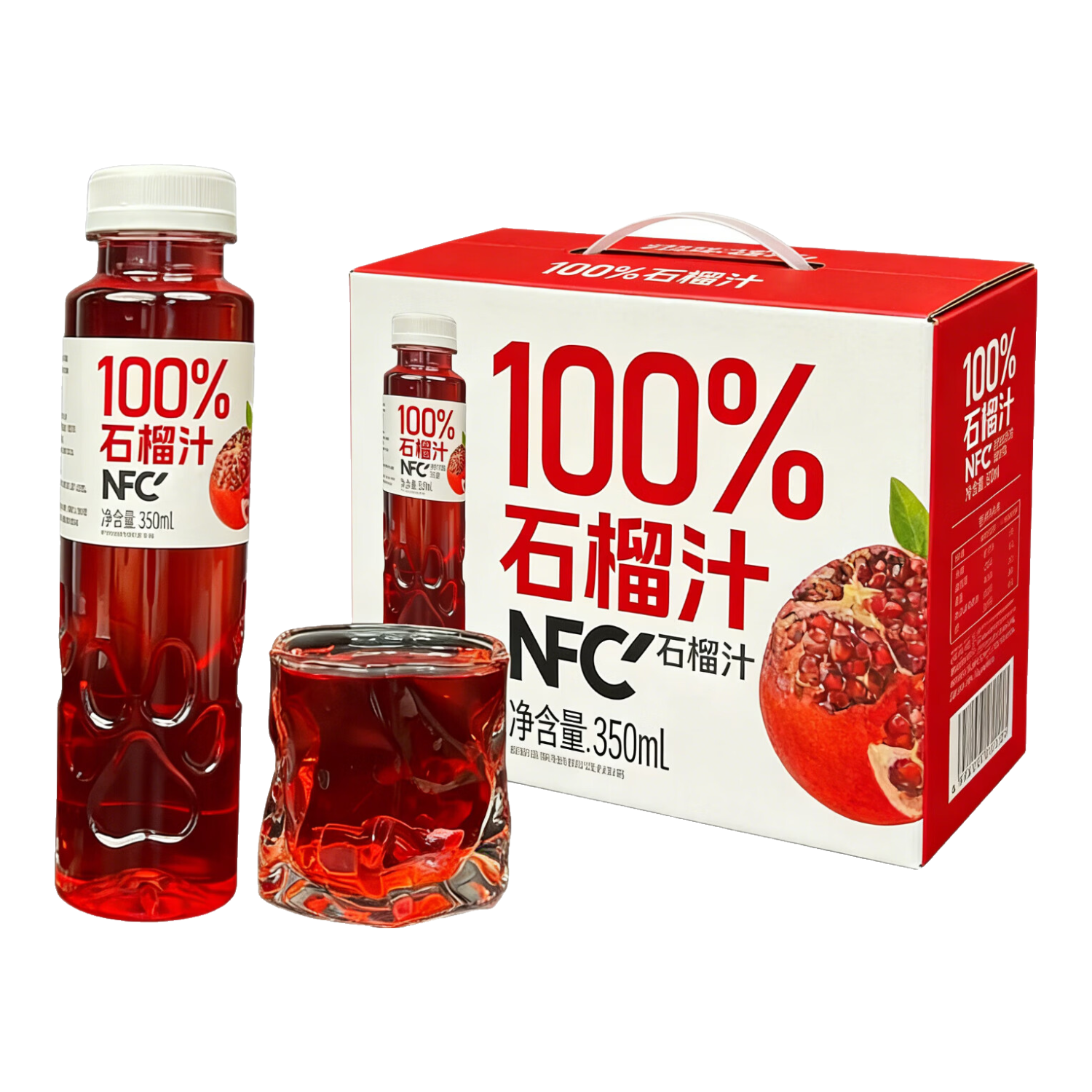 ������� ʯ��֭NFC100%��ե��֭ 350ml*6ƿ ����֭����0���Ӽ� 14.9Ԫ