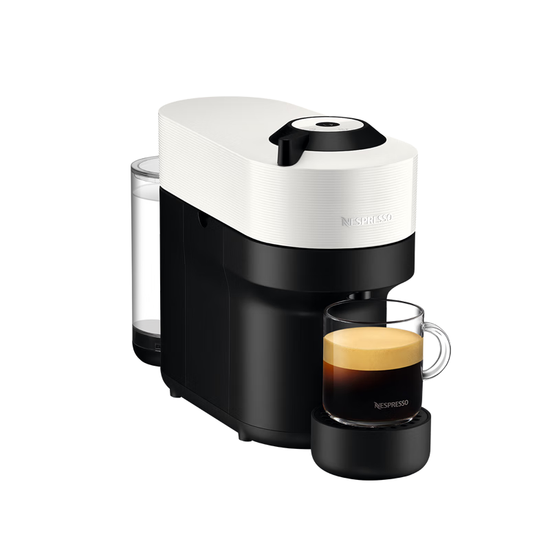 Nespresso奈斯派索胶囊Vertuo咖啡机小型家用全自动商用办公室离心萃取宛如手冲大容量水箱多杯量 POP瑞思白