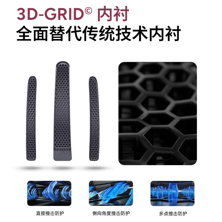 森瑞梦TT-93气动骑行头盔自行车公路车山地车安全帽男女骑行装备 3D GRID 燕黑 L（适用于57-61CM）