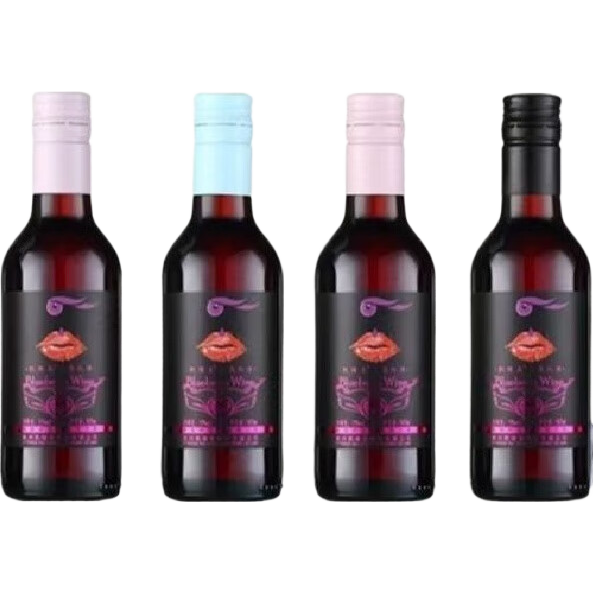 凱緣春原果發(fā)酵貴州藍莓果酒高檔小瓶聚會酒6瓶裝純原果發(fā)酵 凱緣春藍莓紅酒11度6瓶裝