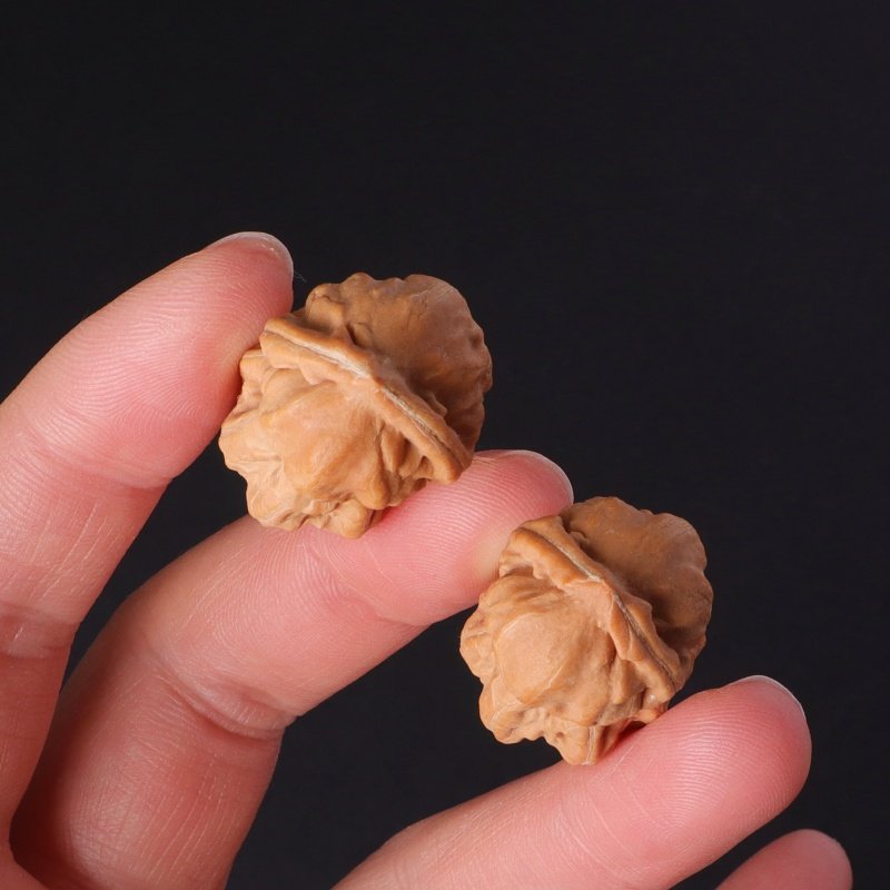 胖东来同款文玩核桃原色文玩秋子花生小手捻异型花生迷你核桃新手 原色花生手捻【精选】葫芦形状配对普通