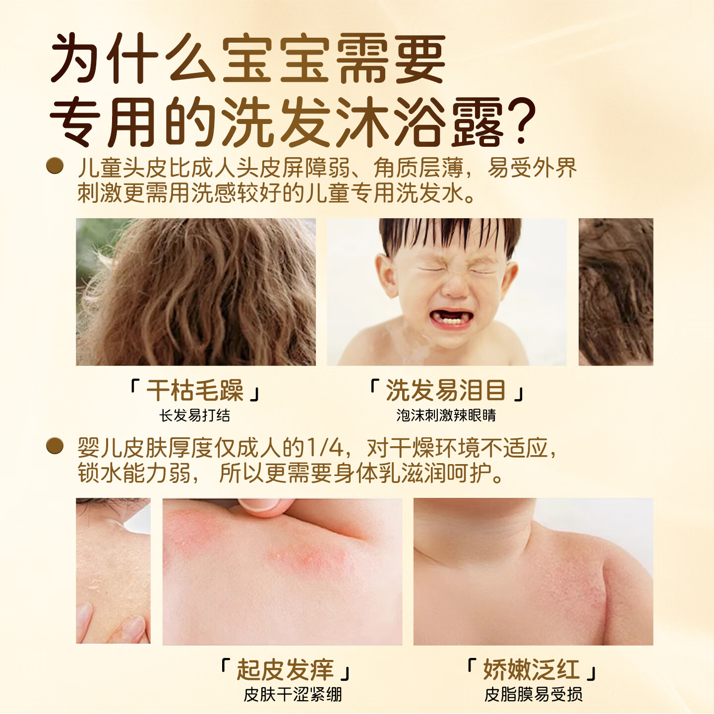 一泊萌洋甘菊洗发沐浴露儿童二合一多泡泡柔顺无泪洗发水沐浴露清洁润肤 洋甘菊320ml*3