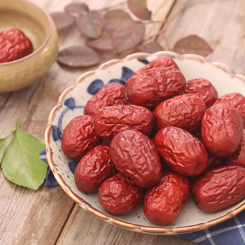 枣红栆杞红枣新疆特级一级2025年新疆特产正宗若羌灰枣原生态新鲜吊干大枣 若羌灰枣1斤【皮薄肉厚·枣香浓郁】【特级】