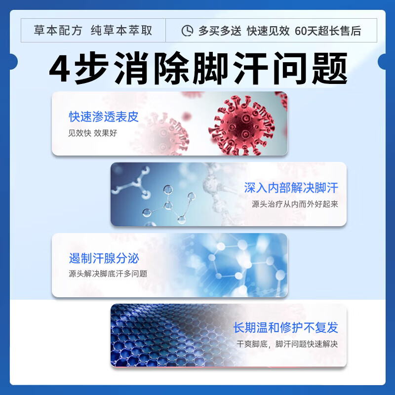 北京同仁堂脚汗脚臭专用出汗多除脚酸脚气止汗泡脚癣克星真菌感染喷雾剂正品 买5送4【重度装】止汗神器