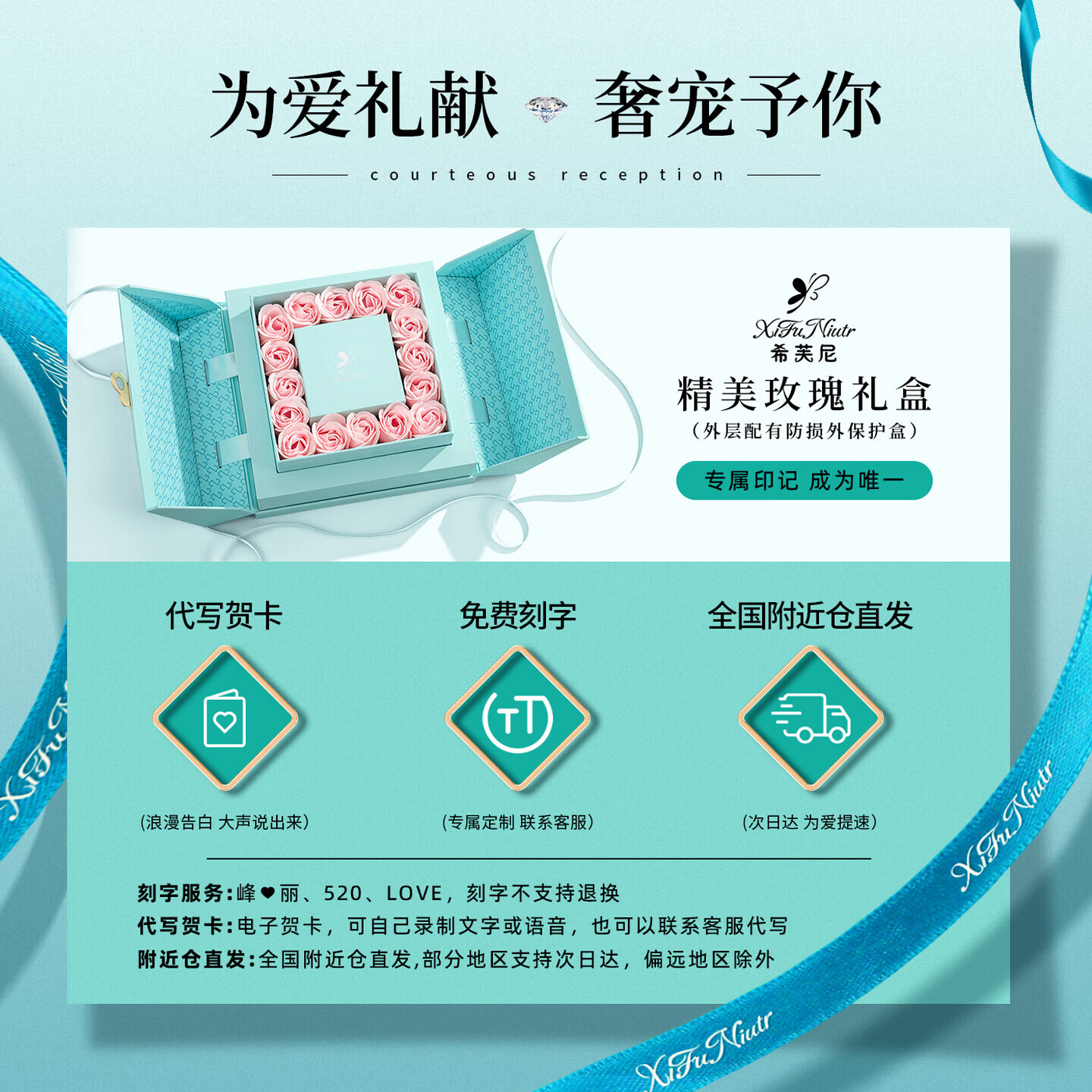 希芙尼 XIFU NIUTR法国品牌一周耳钉女耳坠耳饰轻奢感套装纪念日生日礼物送女友 永恒之心一周耳钉【当/次日达】 2000