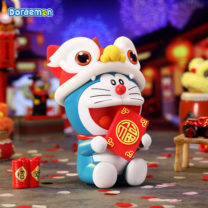 ROCKSPACE哆啦a梦摆件手办香薰玩偶可爱马年招财公仔周边生日礼物送女朋友 马上有钱【白马】马年新款