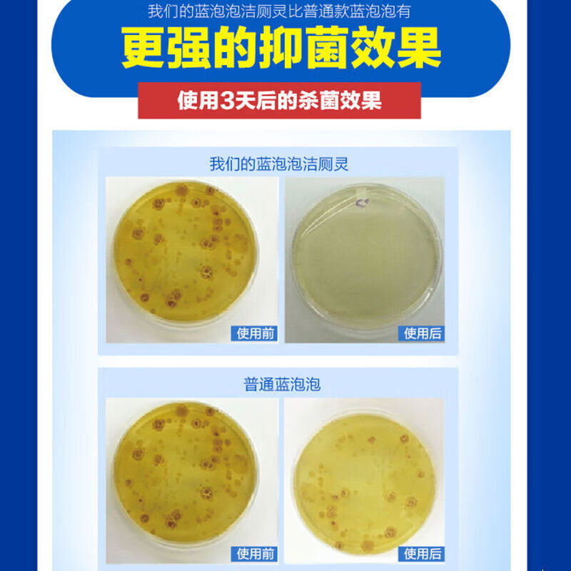 客笔鹿【精选直发】蓝泡泡洁厕灵洁厕宝香薰马桶水箱蹲坑清洁剂清香型家 蓝泡泡6瓶装