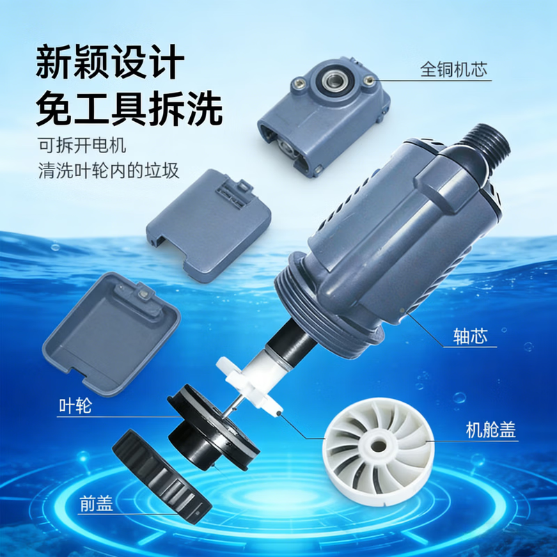 GERTHRON德国鱼缸电动换水神器清洗清洁吸粪便器洗沙器抽水泵大吸力过滤水 36w【至臻版-洗沙专研】+10米软管(加水套餐)
