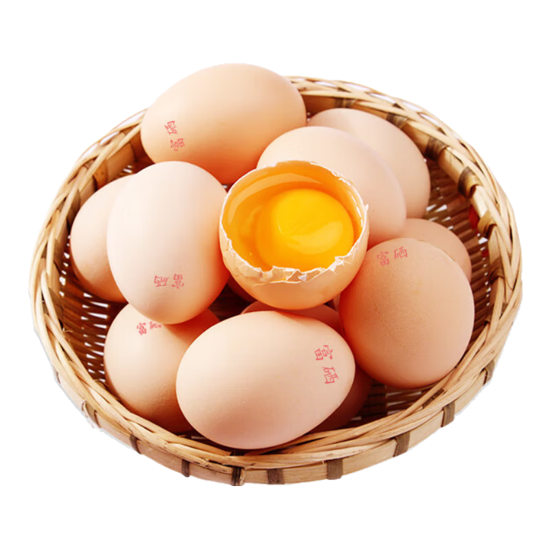 京喜加依禾早餐富硒红心蛋高品质无抗红心鸡蛋单枚60g±5g大个蛋生鲜 30枚 富硒红心蛋