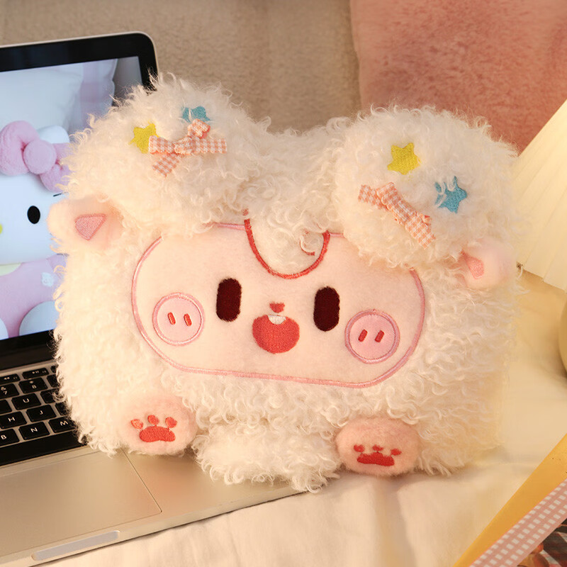 咏幻可爱热水袋充电款式3C认证电热暖手宝加厚防爆暖宝宝电暖水袋 [升级2025年款]卷毛白色小羊