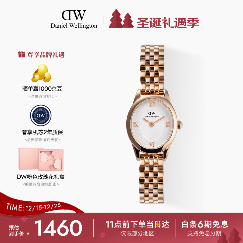丹尼尔惠灵顿（DanielWellington）DW手表女时尚欧美表复古椭圆表盘石英表送女友节日礼物DW00100805