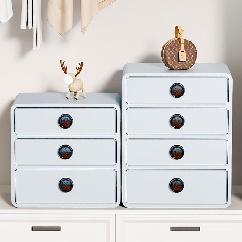 馨婺家内衣收纳盒抽屉式衣柜收纳分层神器贴身衣物袜子内裤三合一整理盒 香薰内衣盒1层【无格】