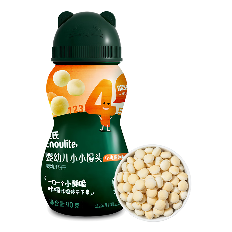 英氏（Engnice）婴幼儿小小馒头蛋黄味