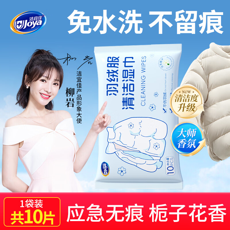洁宜佳羽绒服清洁湿巾10片/袋，11件 - 线报酷