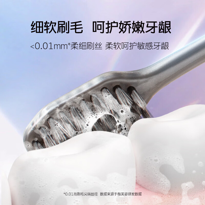 【旗舰店】舒客 炭丝能量抑菌软毛牙刷  10支