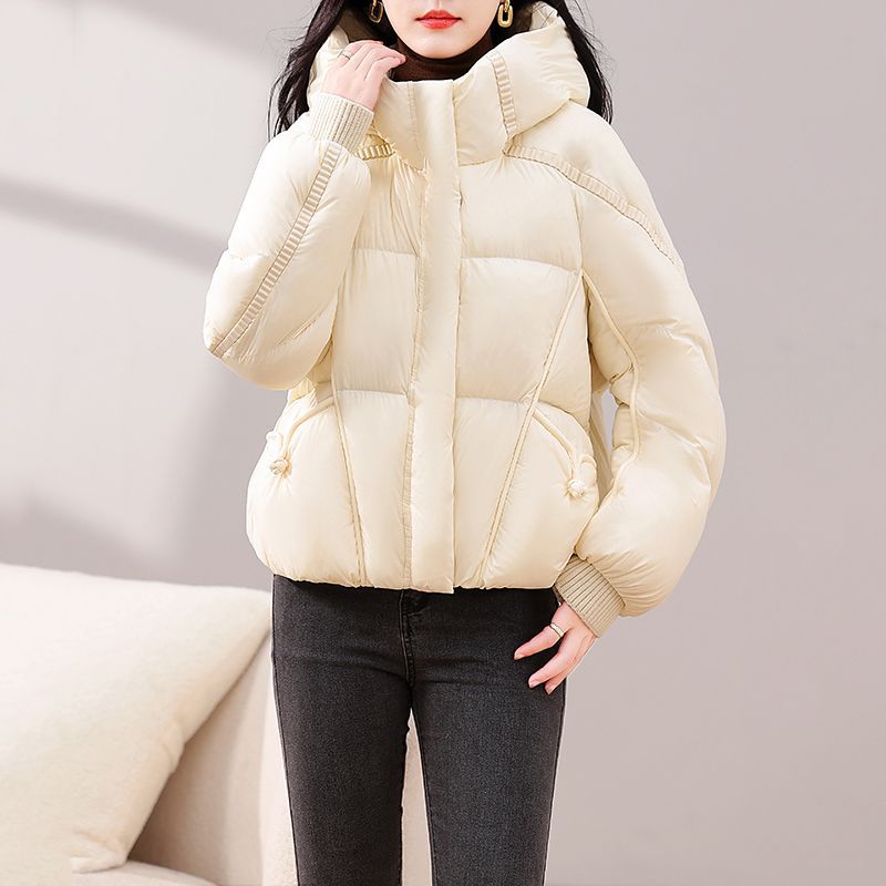 女士羽绒服女款短款中长款户外运动服饰2025年新款促销包邮 黑色 S