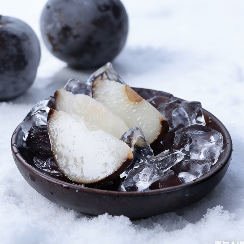 崎慕鲜遇东北冻梨冻秋梨大黑梨冷冻水果大冻梨东北特产哈尔滨特产梨 东北冻梨5斤中果（单果180g-230g）