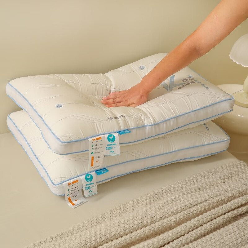 ROLAND LIVE云柔深睡抗菌防螨枕头刺绣透气48*74cm枕芯一只装家用一对装 TXA 云柔深睡K90枕 【一只装】 48*74cm【10-12cm】