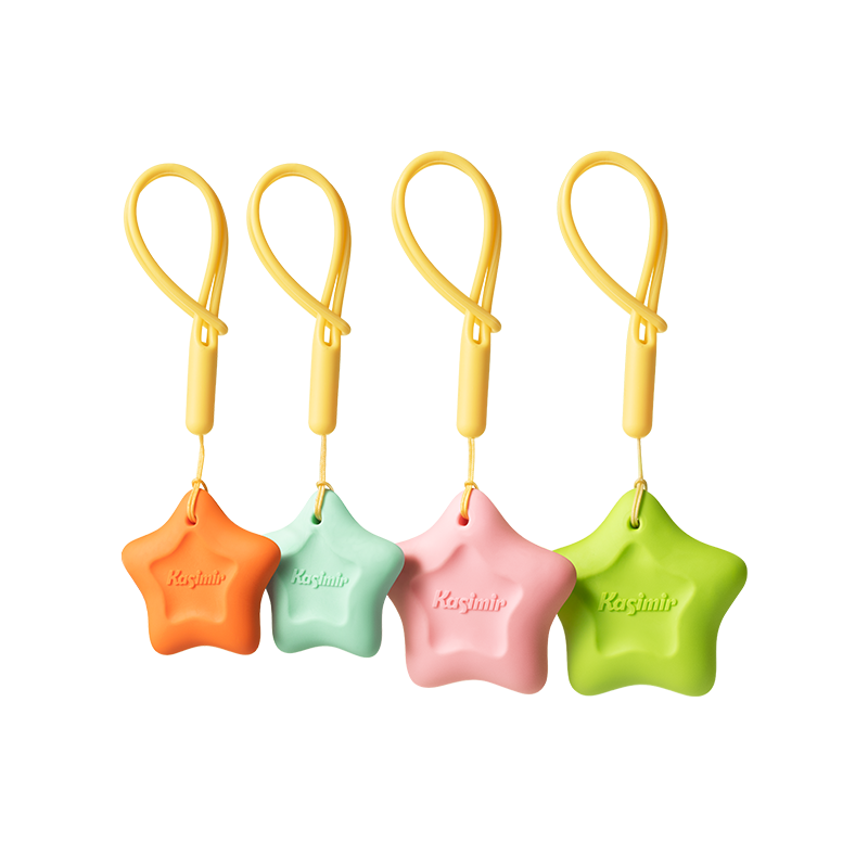 卡西米尔防丢星橡皮缤纷派多彩星型橡皮干净不掉渣学生专用简约橡皮擦彩色橡皮青春派小号-5块装