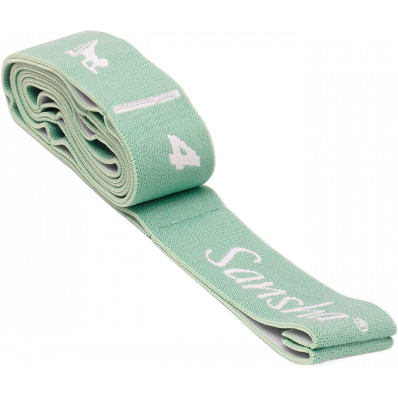 Sansha三沙儿童舞蹈弹力带数字格子拉力带芭蕾舞练功瑜伽成人伸展 绿色9段