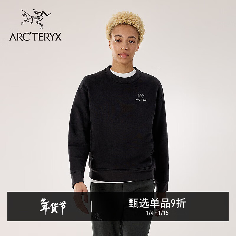 ARC'TERYX ʼ���� EMBLEM FLEECE CREW Ů��ץ���� Black ��ɫ S 1080Ԫ