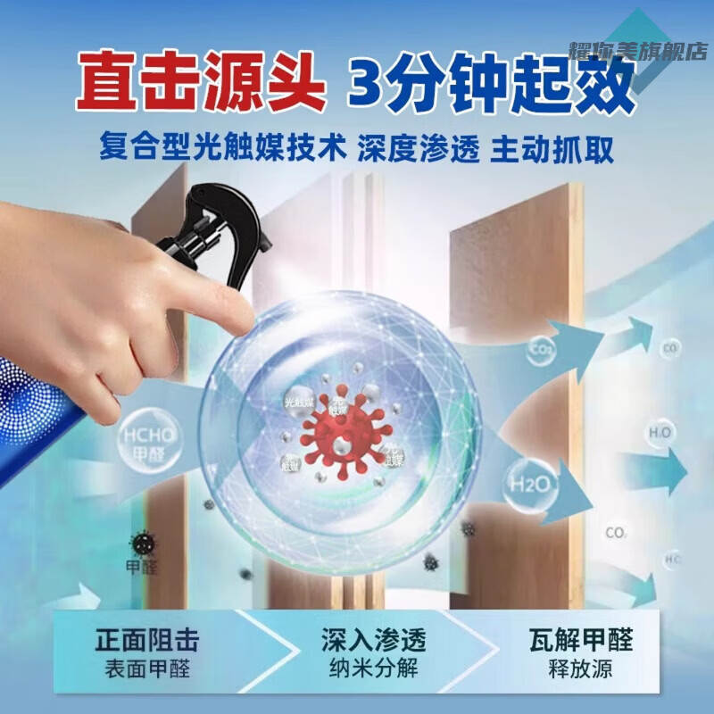 LUJAHA仙竹林甲醛清除剂甲醛清除剂新房装修急入住孕妇空气净化器新房 5瓶家庭囤货装【深度除醛】 【官方旗舰 京质保障】