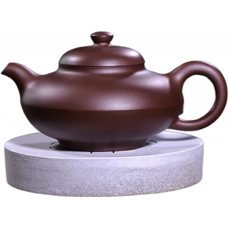 百年利永宜興原礦紫砂壺純全手工泡茶壺茶具套裝家用合歡壺 合歡-紫泥-400cc 301mL(含)-400mL(含)
