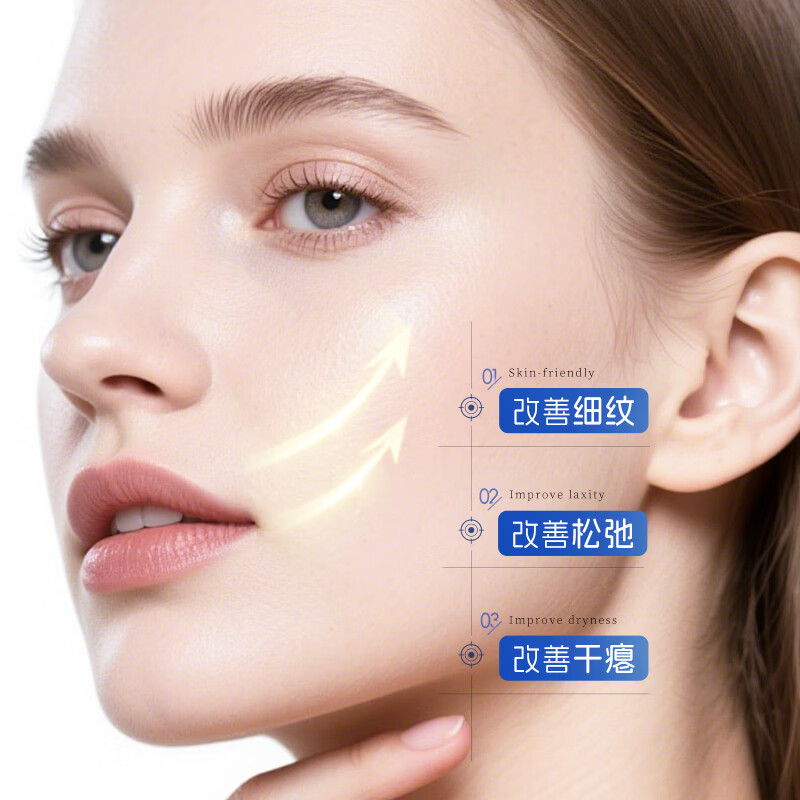 韩伦美羽抗皱紧致法令纹贴懒人保湿睡眠纹贴去川字纹非消除神器去除皱纹贴 【共54片】抗皱紧致(淡化法令细纹贴) 18片 x3袋