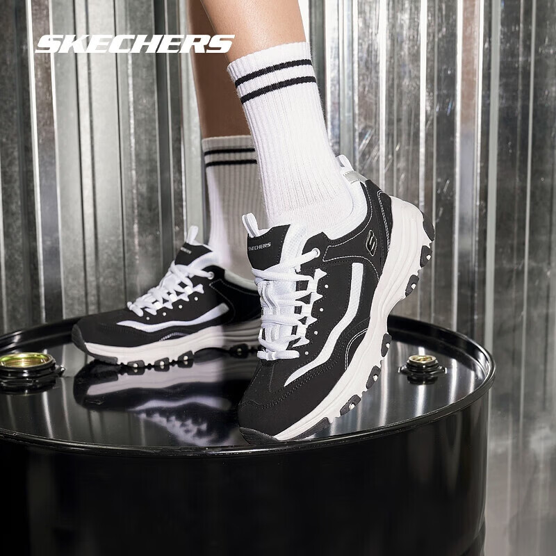 ˹���棨Skechers����������èЬح�ϵ�ЬŮ����ڰ׸��Ŵ�����㳱�������� ��ɫ/��-BKW �곤�Ƽ� 38 254Ԫ