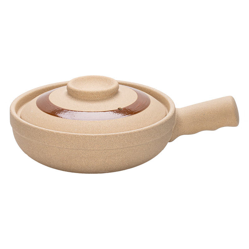 炎礼广式煲仔饭砂锅啫啫煲单柄土砂锅明火电陶炉商用浅锅土锅沙锅 23#1300ml-锤纹单柄啫煲 明火电陶炉双用23ml 1300ml