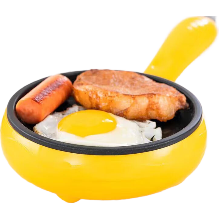 电饼铛蛋饺电煎蛋锅蛋饺锅蛋饺煎三明治不粘锅插电煎鸡蛋小锅做早餐煎饼蒸鸡蛋神器 黄色单锅
