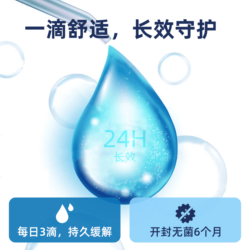 VISUfarma依克多因滴眼液-隐形眼镜/美瞳眼药水缓解过敏眼疲劳