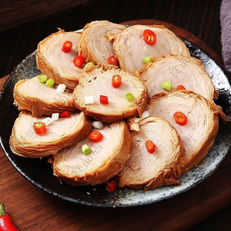 李丰公社熟食猪苦肠苦肠卷小肠卷猪捆肠全熟网红青岛猪苦肠猪小肠开袋即食 酱香小肠卷221克*2袋送辣椒油