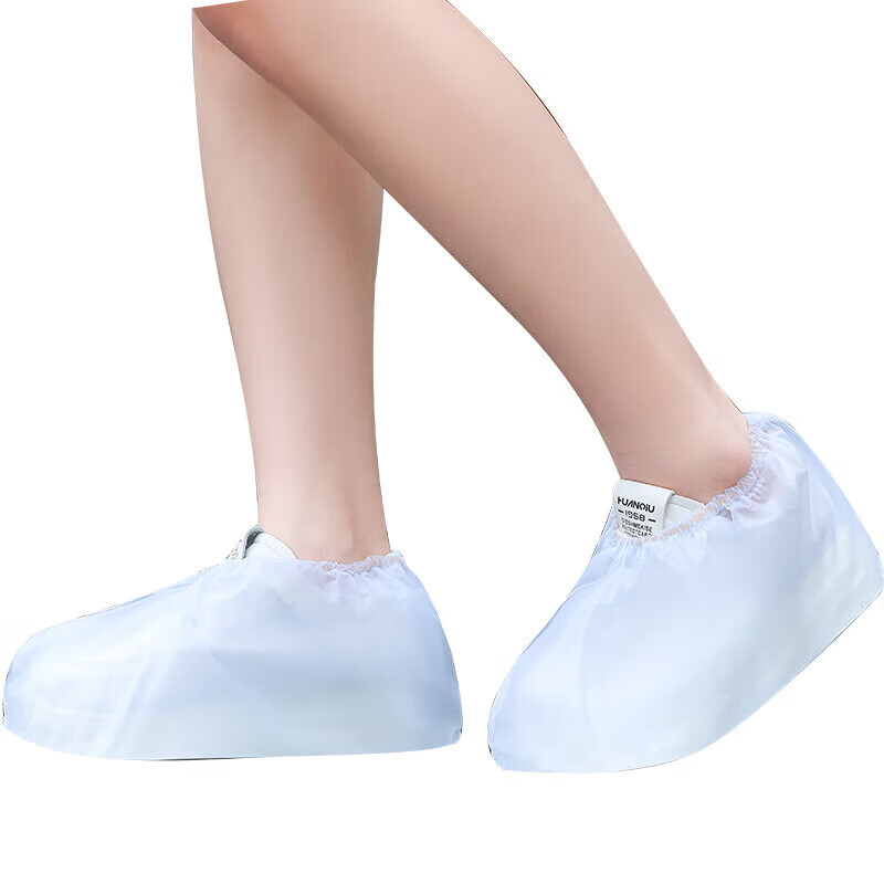 【甄选厂家】一次性雨鞋套外穿防水防湿防滑成人儿童雨衣加厚防雨 一次性雨鞋套-混色包装-S码-1双