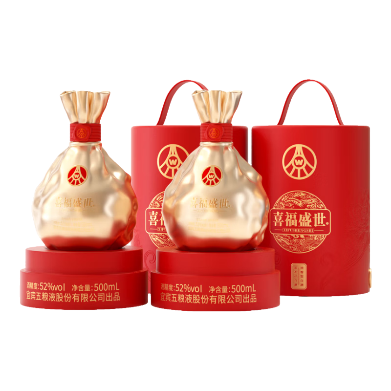 ����Һ�ɷ� ϲ��ʢ���۲ƽ��� Ũ�����ż��׾� 52��500mL*2ƿ ˫֧ 199Ԫ(����ȯ)