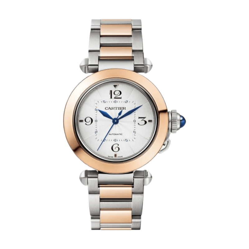 卡地亚（Cartier）PASHA系列 自动机械机芯 100米防水W2PA0008 女表 瑞表 白色 35mm