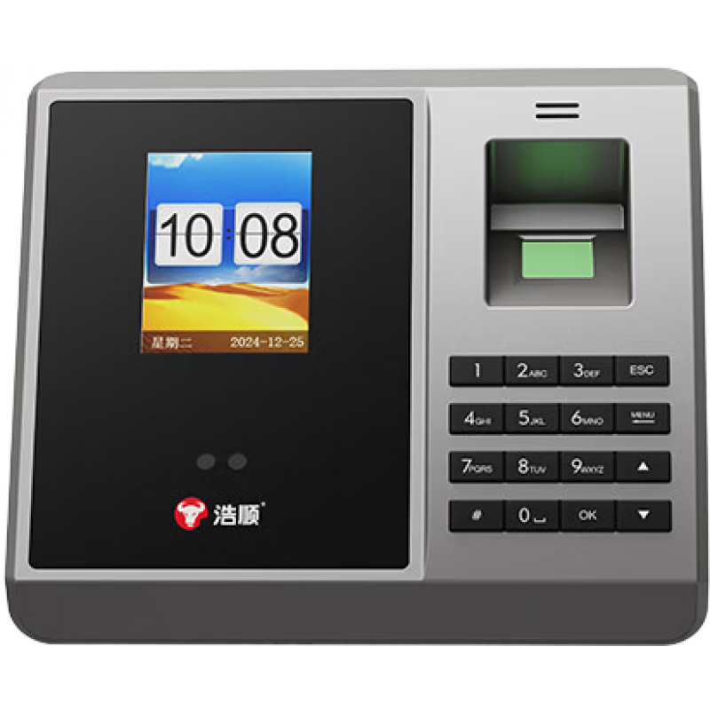 浩順人臉識(shí)別考勤機(jī) 多管理云考勤 智能刷臉考勤機(jī) 款_人臉+指紋【秒識(shí)別_無(wú)需網(wǎng)絡(luò)_自動(dòng)生成報(bào)表】 標(biāo)配